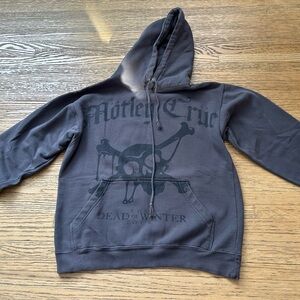 Vintage 2010 Motley Crüe Dead of Winter Tour Black Graphic Hoodie